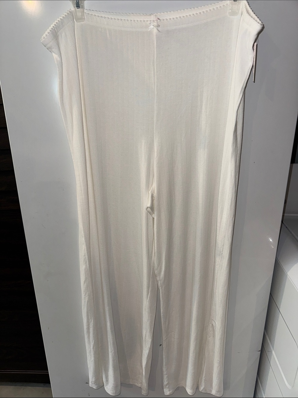 Auden Target Women's Pointelle Ribbed Sleep Pajama Pants White Size 1X NWT